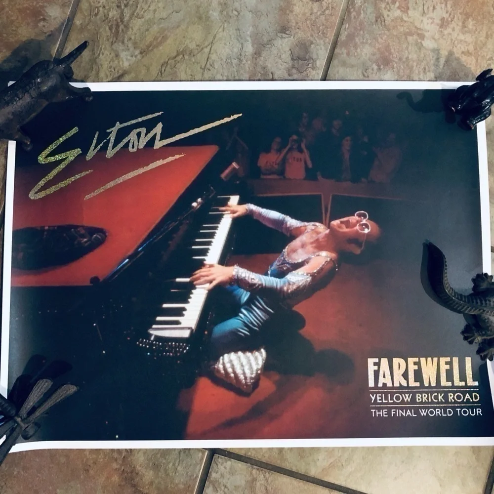Elton John VIP Farewell Tour 24” x 18” Lithograph